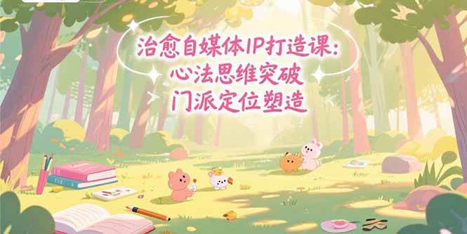 （15464期）治愈自媒体IP打造课：心法思维突破，门派定位塑造，商业闭环搭建-红山网创